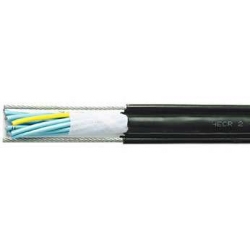 Self Support Crane Control Cable PVC Insulated, PVC Jacket 600V-Double Sling 1.50 sq.mm. 8 Cores